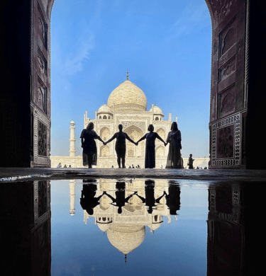 Group of Women at Taj Mahal 