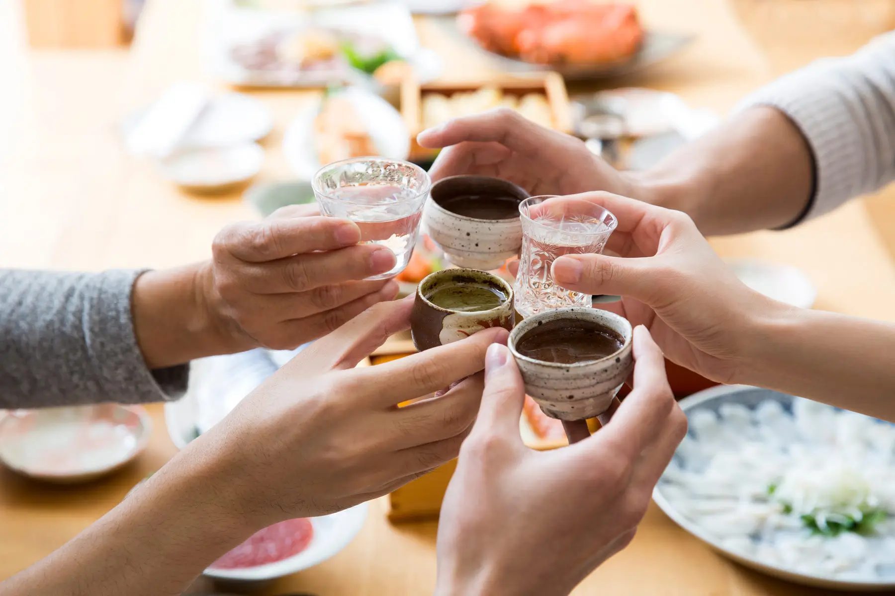 Sake cup making and tasting