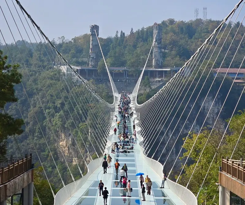 World’s Tallest Glass Bottomed Bridge, China