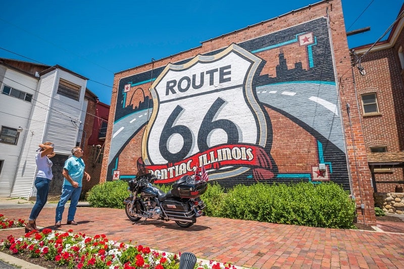 Route 66 On Harley Davidson